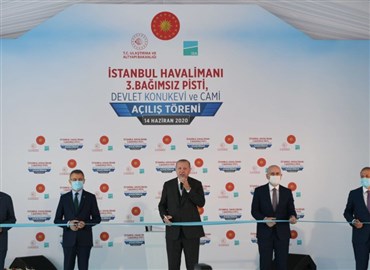 İstanbul Havalimanı'nın Üçüncü Pisti Cumhurbaşkanı Erdoğan'ın Katılımıyla Açıldı